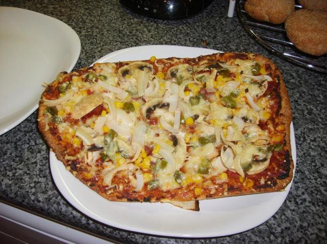 Finished gorgeous healthy pizza