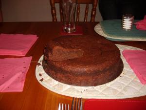 Deep dark chocolate fudge cake II